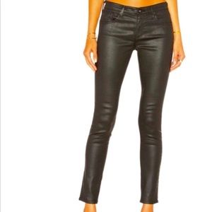 Adriano Goldschmied Black Leather-like Leggings